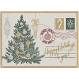 Happy Holidays Postcard (Applique) 7.73 X 10.70