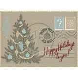 Happy Holidays Postcard (Applique) 9.31 X 12.95