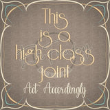 High-Class Joint 10.00 X 9.99 (254mm X 253.7mm)
