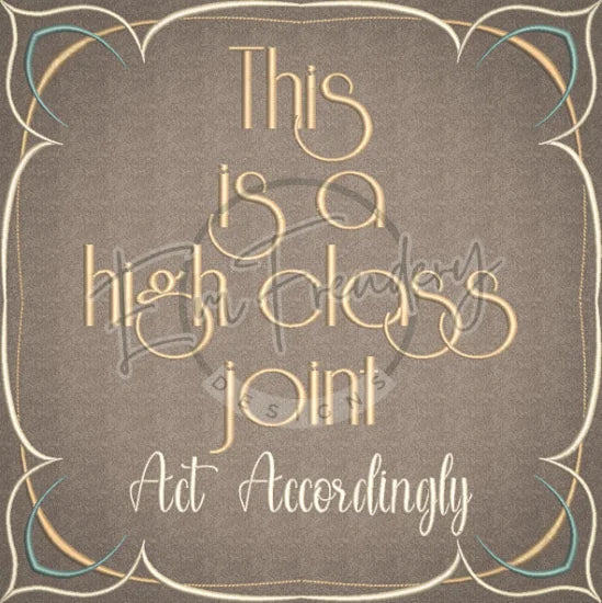 High-Class Joint 10.00 X 9.99 (254mm X 253.7mm)