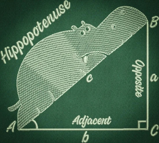 Hippopotenuse 4.73 X 5.30 (120.1mm X 134.6mm)