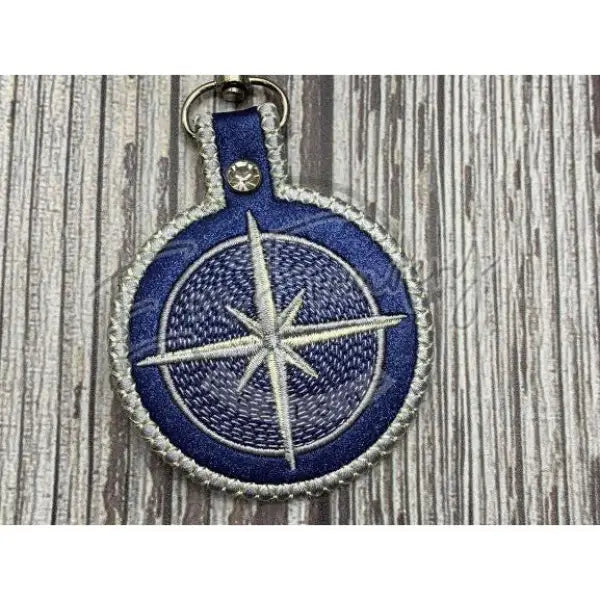 Keychain - Compass Rose