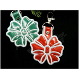 Keychain - Happy Holidays Bow