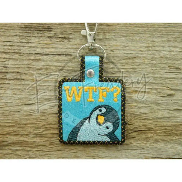 Keychain - Wtf Penguin