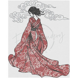 Kimono Girl 6.19 X 4.92