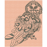 Leafy Owl 9.46 X 7.67