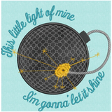 Little Light Applique Design 7.47 X 7.70