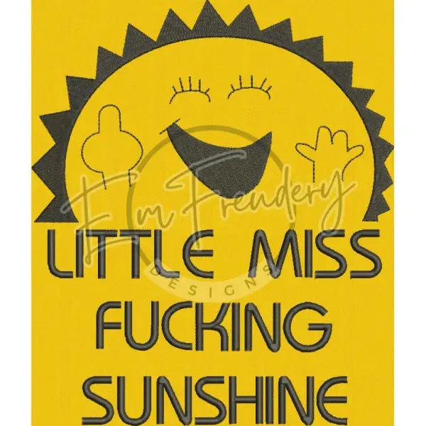 Little Miss Sun - Large Hoop