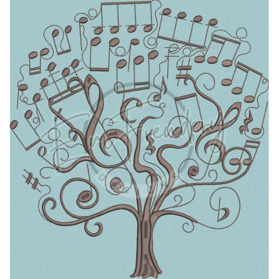 Musical Tree 10.78 X 10.00