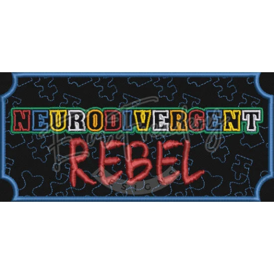 Neurodivergent Rebel 3.33 X 7.04