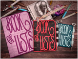 Notebook Cover - Book of Lists