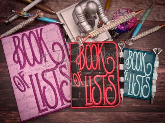 Notebook Cover - Book of Lists