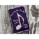Notebook Cover - Do Re Me..... 5.01 X 7.05