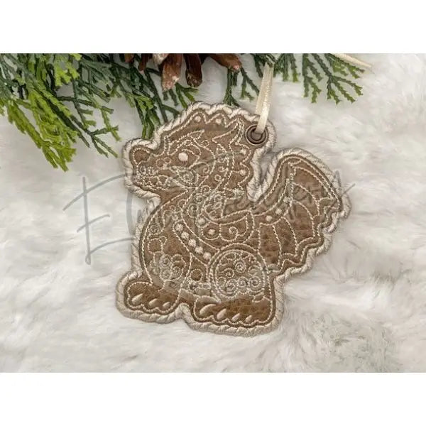 Ornament - Gingerbread Dragon