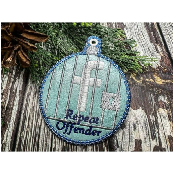 Ornament - Repeat Offender – EmFreudery Designs