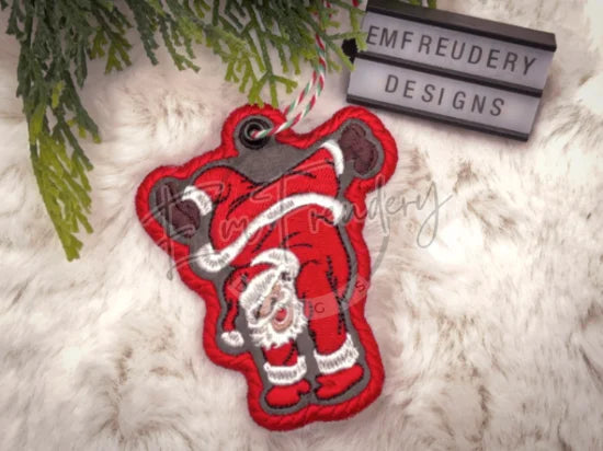 Ornament - Santa Handstand