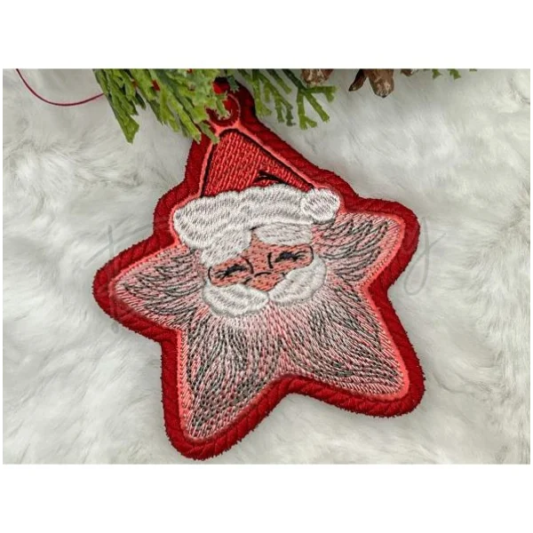 Ornament - Santa Star – EmFreudery Designs