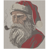 Pipe Smoking Santa 11.93 X 10.26