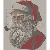 Pipe Smoking Santa 11.93 X 10.26