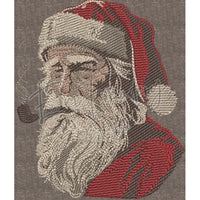 Pipe Smoking Santa 5.84 X 5.02