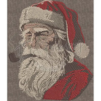 Pipe Smoking Santa 5.84 X 5.02