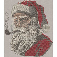 Pipe Smoking Santa 7.08 X 6.09