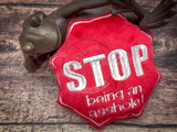 Plushie Throwing Pillow - STOP! Being an Asshole