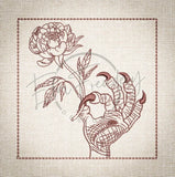 Quilt Square - Dragon Claw 4.98 X 5.01 (126.5mm X 127.3mm)