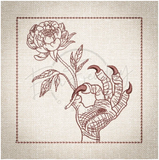 Quilt Square - Dragon Claw 4.98 X 5.01 (126.5mm X 127.3mm)