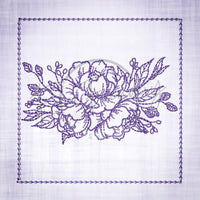 Quilt Square - Dragon Peony 3.86 X 3.86 (98mm X 98mm)