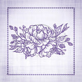 Quilt Square - Dragon Peony 3.86 X 3.86 (98mm X 98mm)