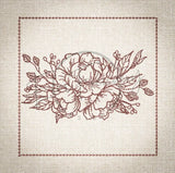 Quilt Square - Dragon Peony 4.98 X 5.01 (126.5mm X 127.3mm)