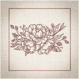 Quilt Square - Dragon Peony 4.98 X 5.01 (126.5mm X 127.3mm)