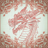 Quilt Square - Dragon Selfie Portrait 1 6.08 X 6.10 (154.8mm X 154.9mm)