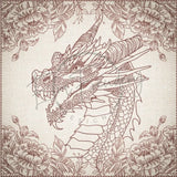 Quilt Square - Dragon Selfie Portrait 1 9.97 X 10.00 (253.2mm X 254mm)