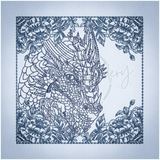 Quilt Square - Dragon Selfie Portrait 10 5.03 X 5.02 (127.8mm X 127.5mm)