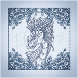 Quilt Square - Dragon Selfie Portrait 2 5.03 X 5.02 (127.8mm X 127.5mm)