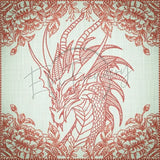 Quilt Square - Dragon Selfie Portrait 4 6.08 X 6.10 (154.8mm X 154.9mm)