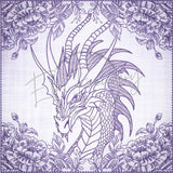 Quilt Square - Dragon Selfie Portrait 4 7.77 X 7.80 (197.4mm X 198.1mm)