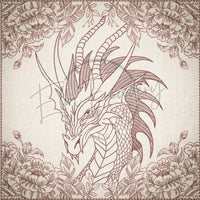 Quilt Square - Dragon Selfie Portrait 4 9.97 X 10.00 (253.2mm X 254mm)