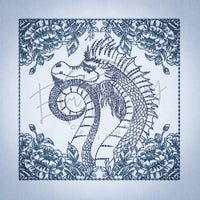 Quilt Square - Dragon Selfie Portrait 5 5.03 X 5.02 (127.8mm X 127.5mm)