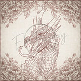 Quilt Square - Dragon Selfie Portrait 6 9.97 X 10.00 (253.2mm X 254mm)