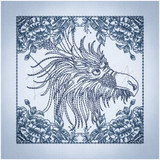 Quilt Square - Dragon Selfie Portrait 7 5.03 X 5.02 (127.8mm X 127.5mm)