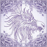 Quilt Square - Dragon Selfie Portrait 7 7.77 X 7.80 (197.4mm X 198.1mm)