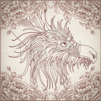 Quilt Square - Dragon Selfie Portrait 7 9.97 X 10.00 (253.2mm X 254mm)