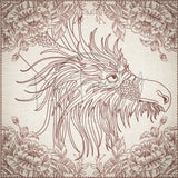 Quilt Square - Dragon Selfie Portrait 7 9.97 X 10.00 (253.2mm X 254mm)