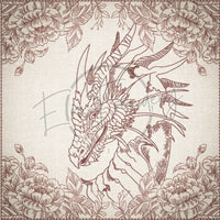 Quilt Square - Dragon Selfie Portrait 8 9.97 X 10.00 (253.2mm X 254mm)