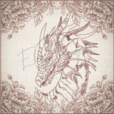 Quilt Square - Dragon Selfie Portrait 8 9.97 X 10.00 (253.2mm X 254mm)