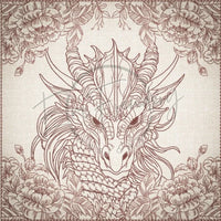 Quilt Square - Dragon Selfie Portrait 9 9.97 X 10.00 (253.2mm X 254mm)