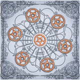 Quilt Square - Steampunk 1 6.00 X 6.00 (152.4mm X 152.4mm)